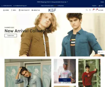 Kefclothing.com(KEF CLOTHING) Screenshot