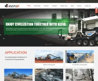 Kefid.com(Crushing,Mobile Crusher,Grinding,Screening and Washing Plant,Mobile Crushing Plant) Screenshot