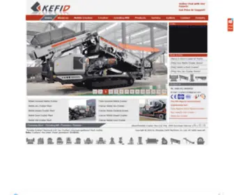 Kefidmobilecrusher.com(Shanghai Kefid Machinery Co) Screenshot