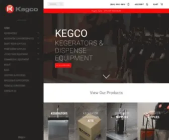 Kegco.com(Draft beer solutions for commercial and homebrewing) Screenshot