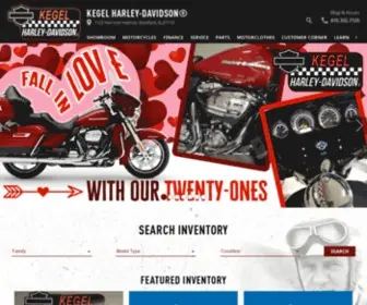 Kegelmotorcycles.com(Davidson®) Screenshot