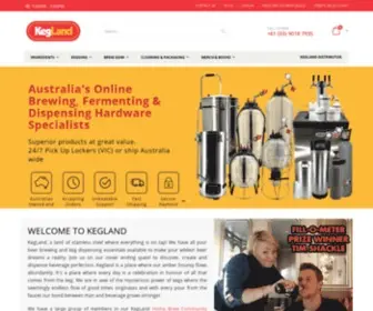 Kegland.com.au(Home Brew Supplies) Screenshot