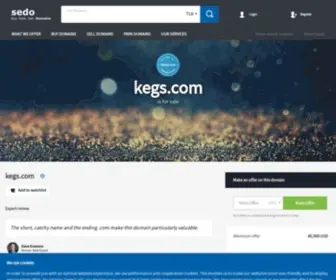 Kegs.com(KEGS) Screenshot