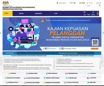 Portal Rasmi Pejabat Ketua Pendaftar Mahkamah Persekutuan Malaysia