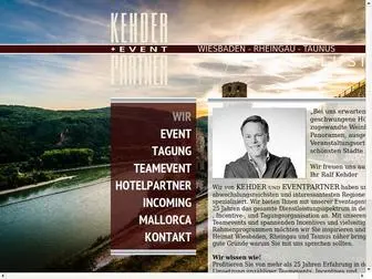 Kehder.de(KEHDER UND EVENT PARTNER Veranstaltungsprofi für Wiesbaden) Screenshot