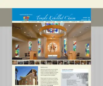 Kehillatchaim.org(Temple Kehillat Chaim) Screenshot