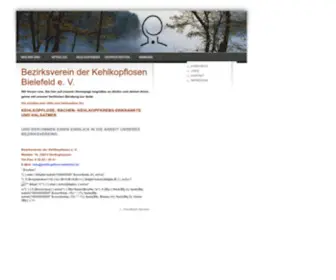 Kehlkopflose-Bielefeld.de(Kehlkopflose Bielefeld) Screenshot