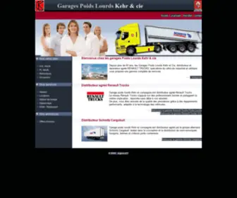 Kehr-Trucks.com(Garages Poids Lourds Kehr et compagnie) Screenshot