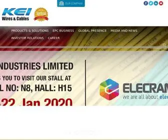 Kei-IND.com(KEI Industries) Screenshot