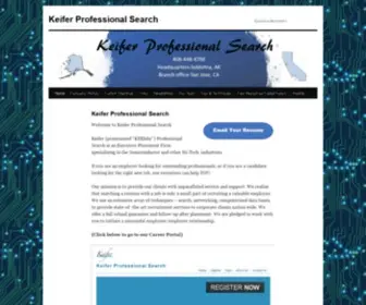 Keiferprofessionalsearch.com(Keifer Professional Search) Screenshot