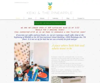 Keikiandthepineapple.com(Kids Concept Play Cafe) Screenshot