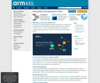 Keil.com(Keil Embedded Development Tools for Arm) Screenshot