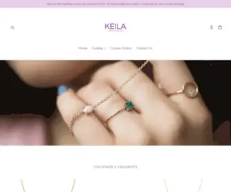 Keilajewelry.com(Keila jewelry meaningful jewelry made in New York) Screenshot