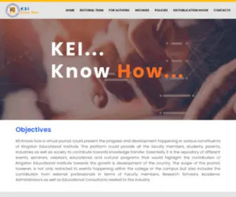 Keipublication.in(Kingston Educational Institute) Screenshot