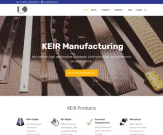 Keirmfg.com(KEIR Manufacturing) Screenshot