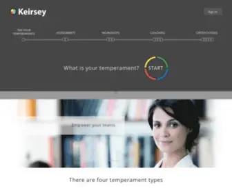 Keirsey.com(Take Keirsey and learn about your temperament type. We provide you with a unique perspective) Screenshot