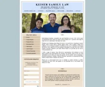 Keiserlaw.com(Keiser Family Law Divorce & Appeals) Screenshot