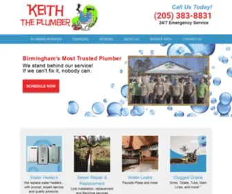 Keith-The-Plumber.com(Birmingham, Alabama's Best Plumbing Service) Screenshot