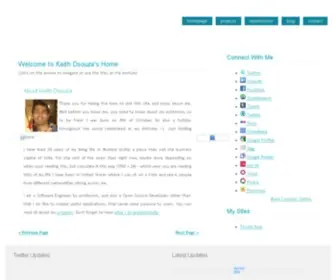 Keithdsouza.com(Keith Dsouza's Online Home) Screenshot
