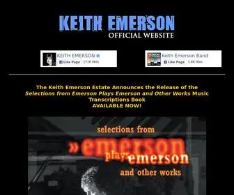 Keithemerson.com(Official Keith Emerson Website) Screenshot