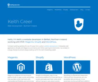 Keithgreer.dev(Wordpress and Magento Web Developer in Belfast) Screenshot
