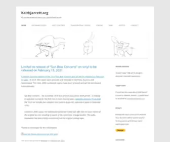 KeithJarrett.org(An unofficial website about jazz pianist Keith Jarrett) Screenshot