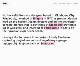 Keithkerr.com(Keith Kerr Design) Screenshot