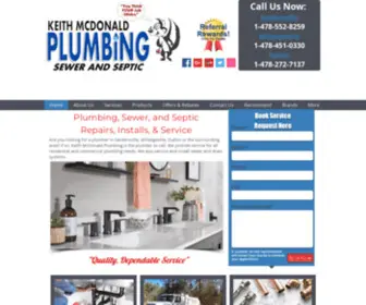 KeithmCDonaldplumbing.com(Keith McDonald Plumbing) Screenshot