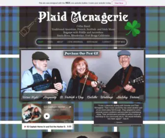 Keithmusic.com(Plaid Menagerie Celtic Band) Screenshot