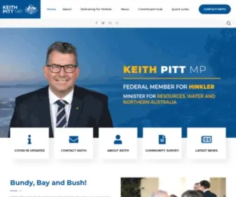 Keithpitt.com.au(FEDERAL MEMBER FOR HINKLER) Screenshot