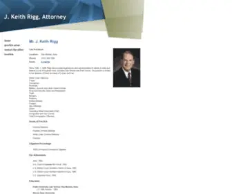 Keithrigg.com(Law firm) Screenshot