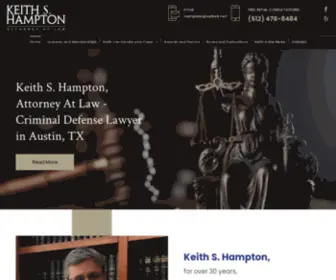 Keithshamptonlaw.com(Austin, Texas Criminal Defense, DUI/DWI & Felony Lawyer) Screenshot