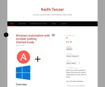 Keithtenzer.com(Keith Tenzer) Screenshot