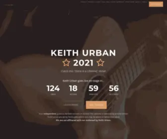 Keithurban2021.com(Country superstar Keith Urban) Screenshot