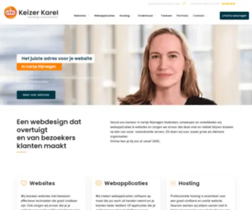 Keizerkarelwebdesign.nl(Webdesign Nijmegen) Screenshot