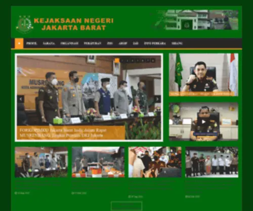 Kejari-Jakbar.go.id(Selamat Datang di Website Kejaksaan Negeri Jakarta Barat) Screenshot