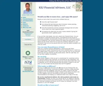 KejFinancial.com(KEJ Financial Advisors) Screenshot