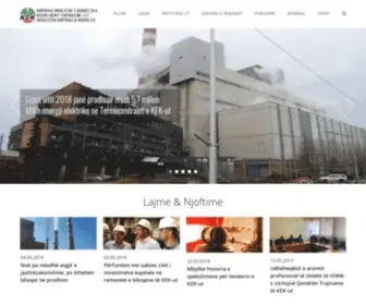 Kek-Energy.com(Korporata Energjetike e Kosovës) Screenshot