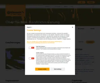 Kek-Kaschierungen.de(Oberfläche) Screenshot