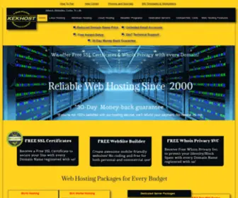 Kekhost.com(Affordable Web Hosting in the Washington DC Metropolitan Area) Screenshot