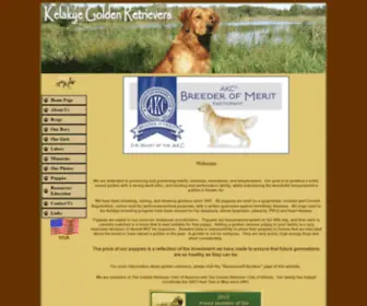 Kelakyegoldens.com(Kelakye Golden Retrievers) Screenshot