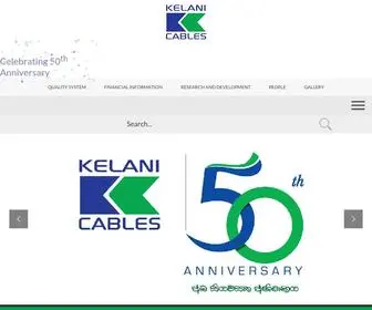 Kelanicables.com(Kelani Cables PLC) Screenshot