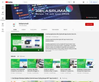 Kelasrumah.com(Portal Pendidikan untuk belajar TIK) Screenshot