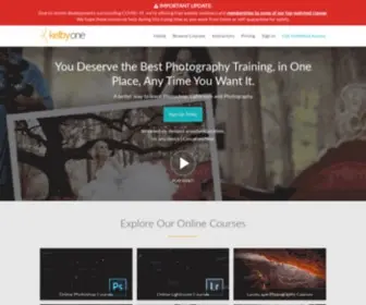 Kelbyone.com(Online Photoshop) Screenshot
