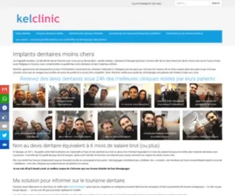 Kelclinic.com(Implants dentaires moins chers) Screenshot