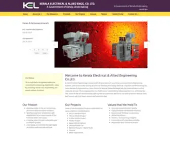 Kel.co.in(Kerala Electrical & Allied Engineering) Screenshot