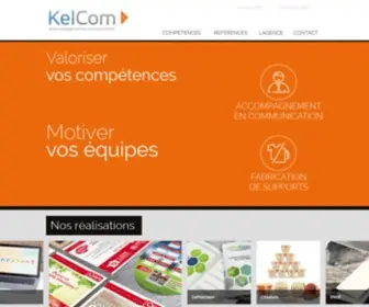 Kelcom.fr(KelCom, agence de communication Nantes) Screenshot