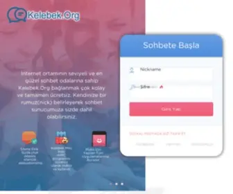 Kelebek.org(Chat) Screenshot