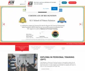 Keleven.com(Fitness Certification) Screenshot