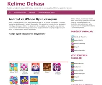 Kelimedehasi.com(Oyun) Screenshot